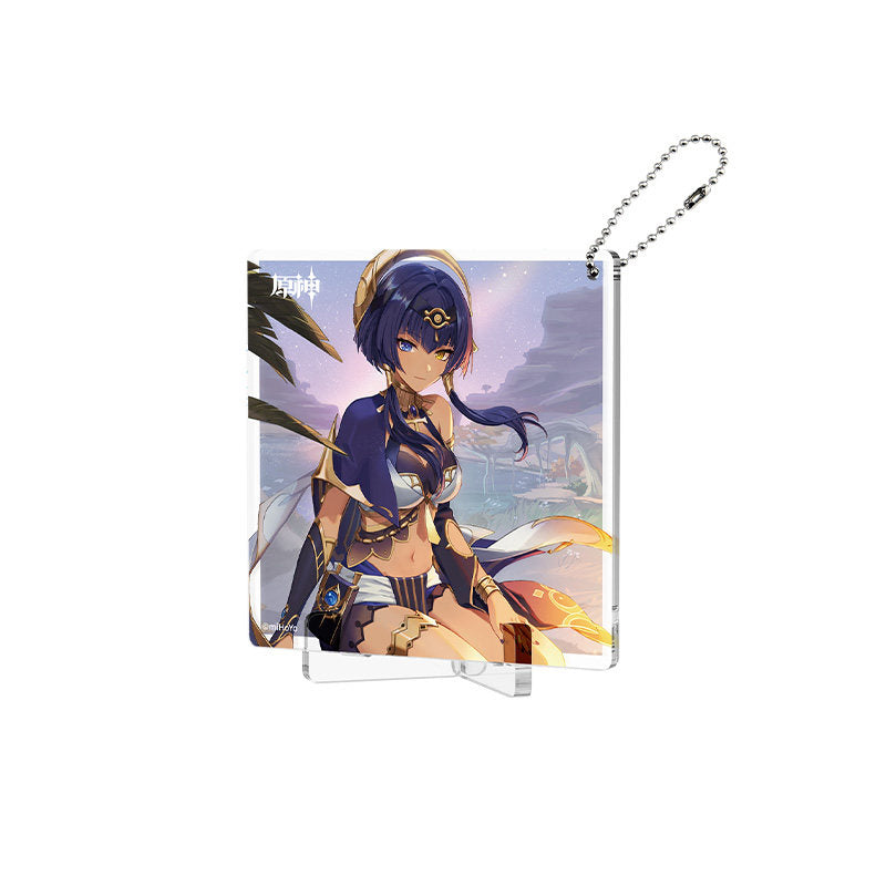 Genshin Impact Fated Day Candace acrylic coaster birthday design