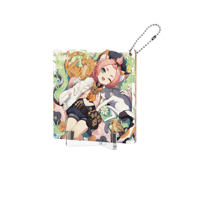 Genshin Impact Fated Day Diona acrylic coaster birthday design