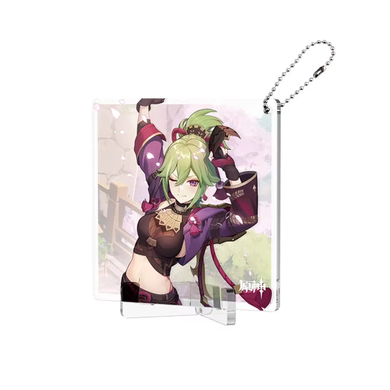 Genshin Impact Fated Day Kuki Shinobu acrylic coaster birthday design