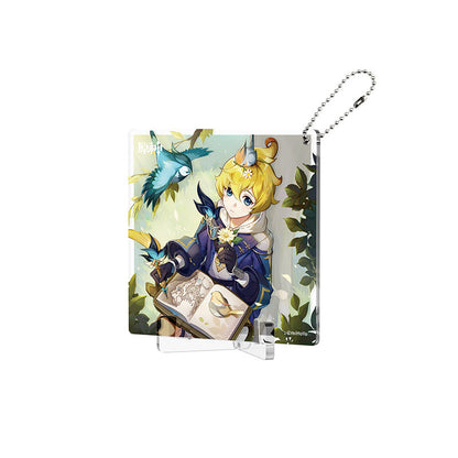 Genshin Impact Fated Day Mika acrylic coaster birthday design