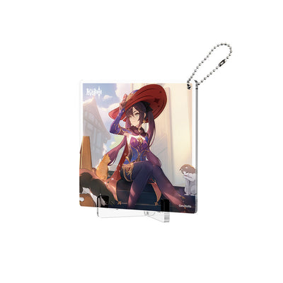 Genshin Impact Fated Day Mona acrylic coaster birthday design