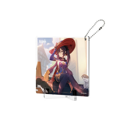 Genshin Impact Fated Day Mona acrylic coaster birthday design