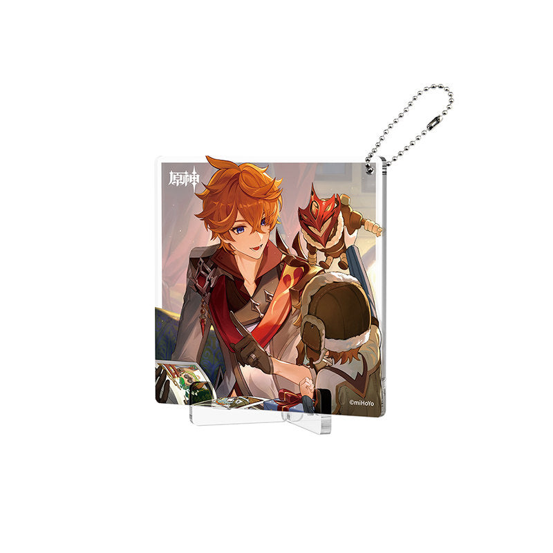 Genshin Impact Fated Day Tartaglia acrylic coaster birthday design