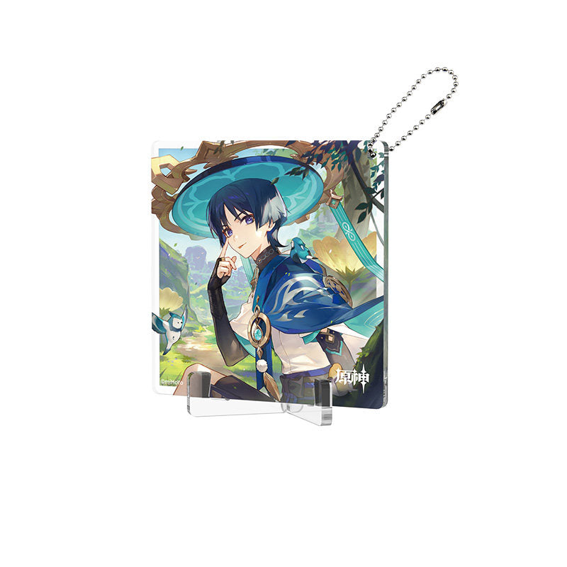 Genshin Impact Fated Day Wanderer acrylic coaster birthday design
