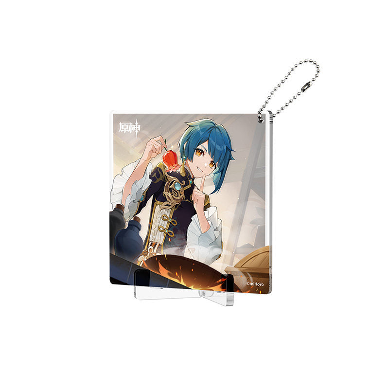 Genshin Impact Fated Day Xingqiu acrylic coaster birthday design