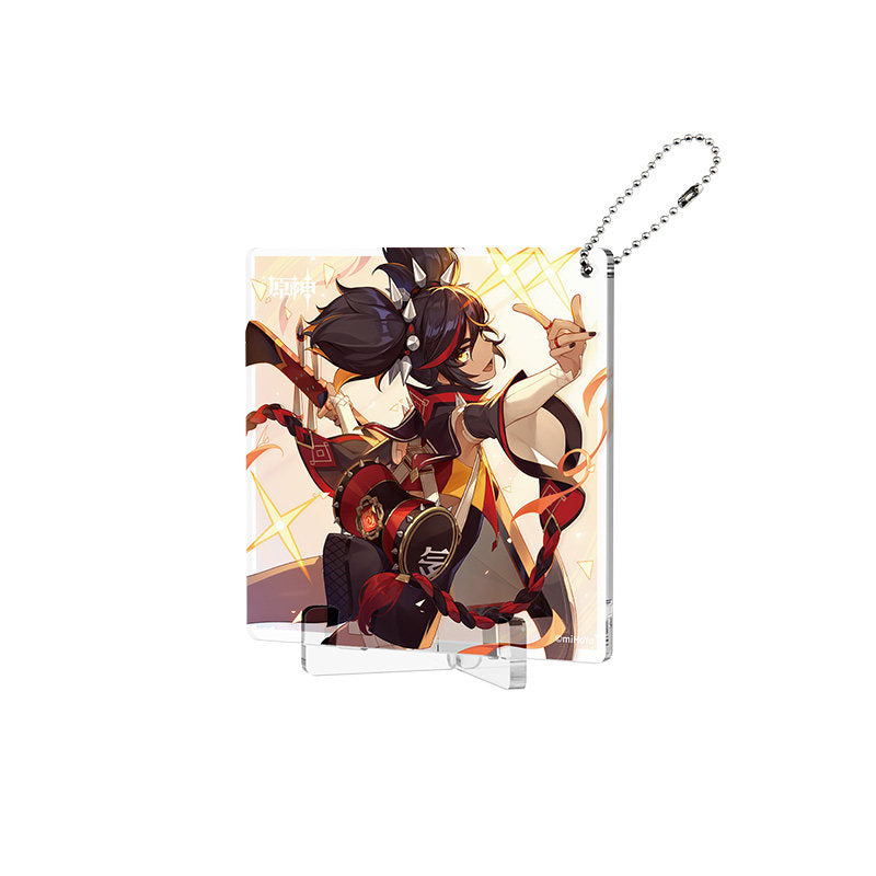 Genshin Impact Fated Day Xinyan acrylic coaster birthday design