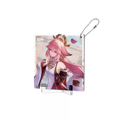 Genshin Impact Fated Day Yae Miko acrylic coaster birthday design