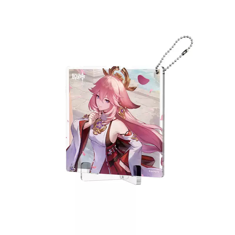 Genshin Impact Fated Day Yae Miko acrylic coaster birthday design