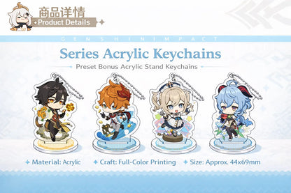 Genshin Impact Fated Encounter Series acrylic stand keychain material printing craft size details