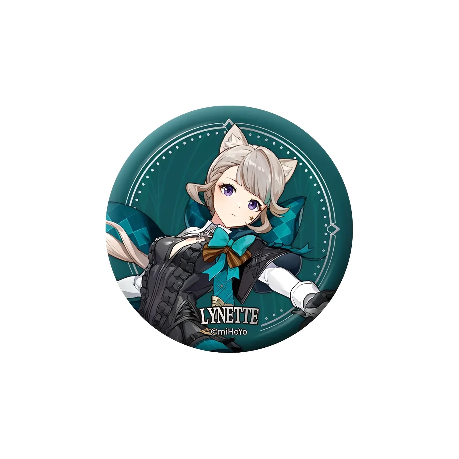 Genshin Impact Fatui Lynette character badge collectible anime pin