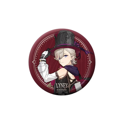 Genshin Impact Fatui Lyney character badge collectible anime pin
