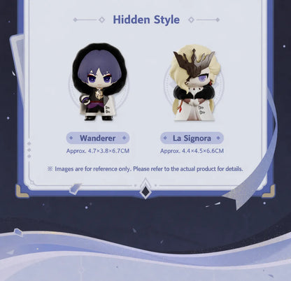 Hidden style Wanderer and La Signora chibi blind box figures