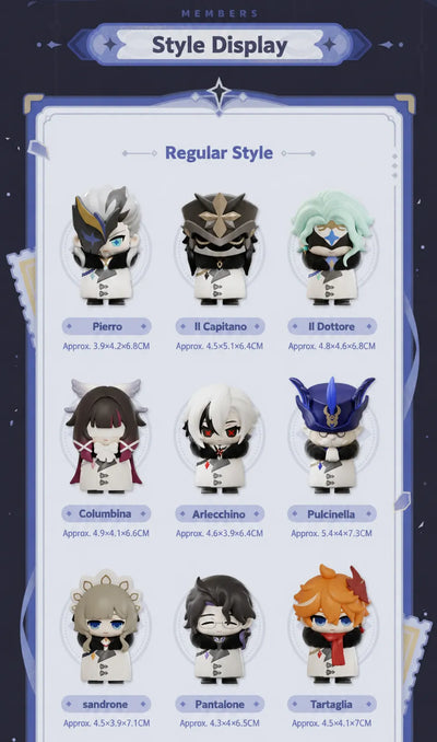 Fatui Harbingers Series chibi blind box product information and specifications