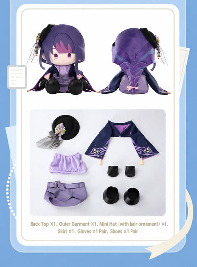 Nahida Sitting Plush displayed with floral hair ornaments and green bow
