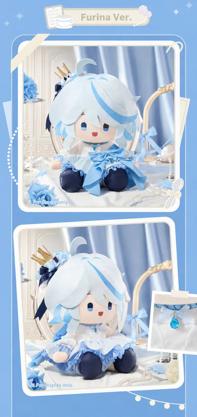 Furina Sitting Plush trailing bow and character headpiece details