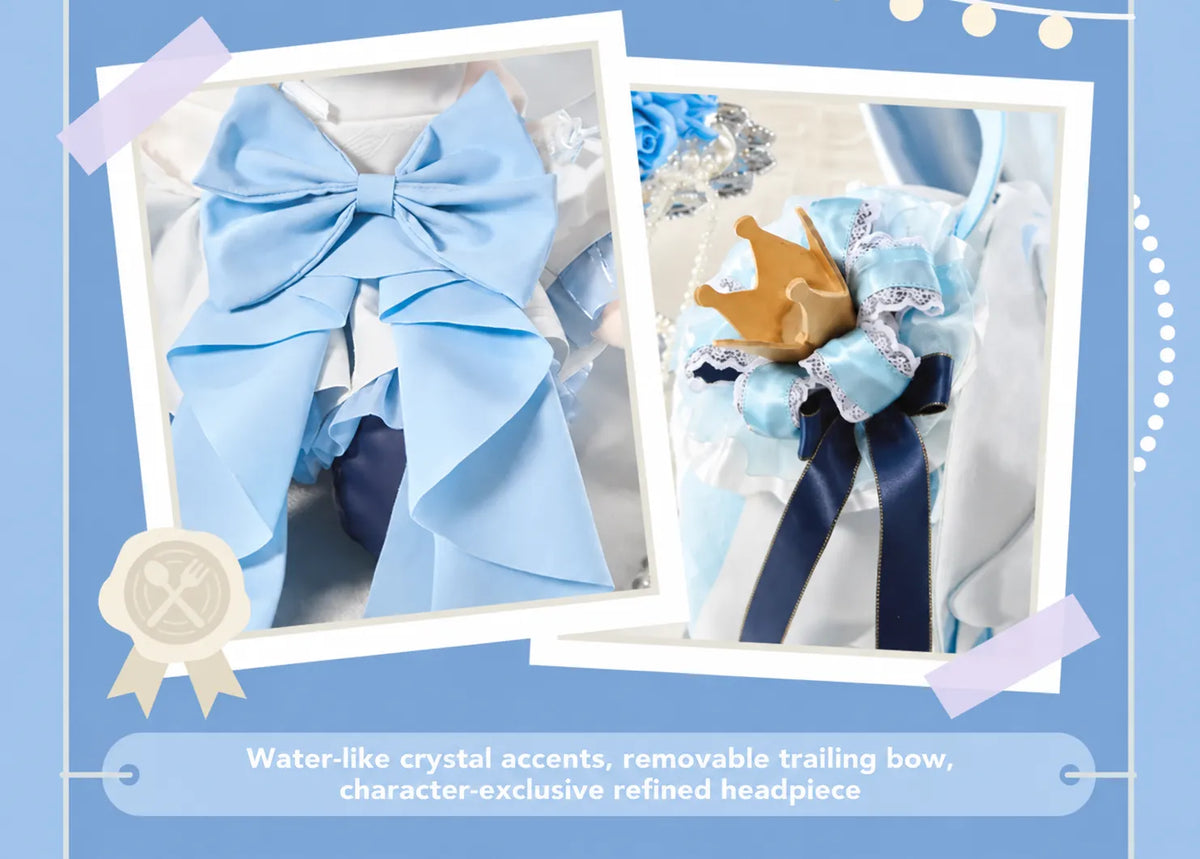Furina Sitting Plush removable dress, sleeve cuffs, bow and head ornament set