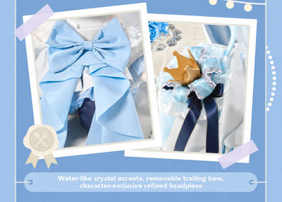Furina Sitting Plush removable dress, sleeve cuffs, bow and head ornament set