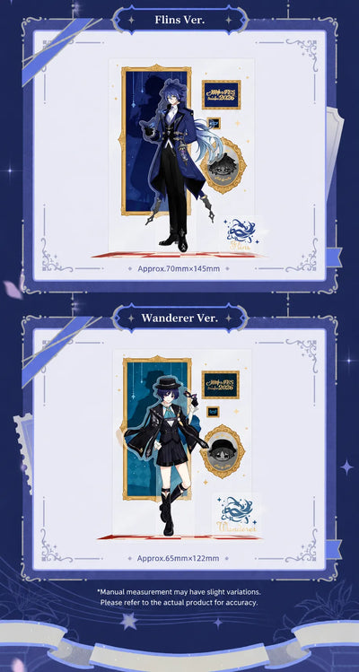 Flins and Wanderer Genshin Impact FES 2026 character acrylic stands