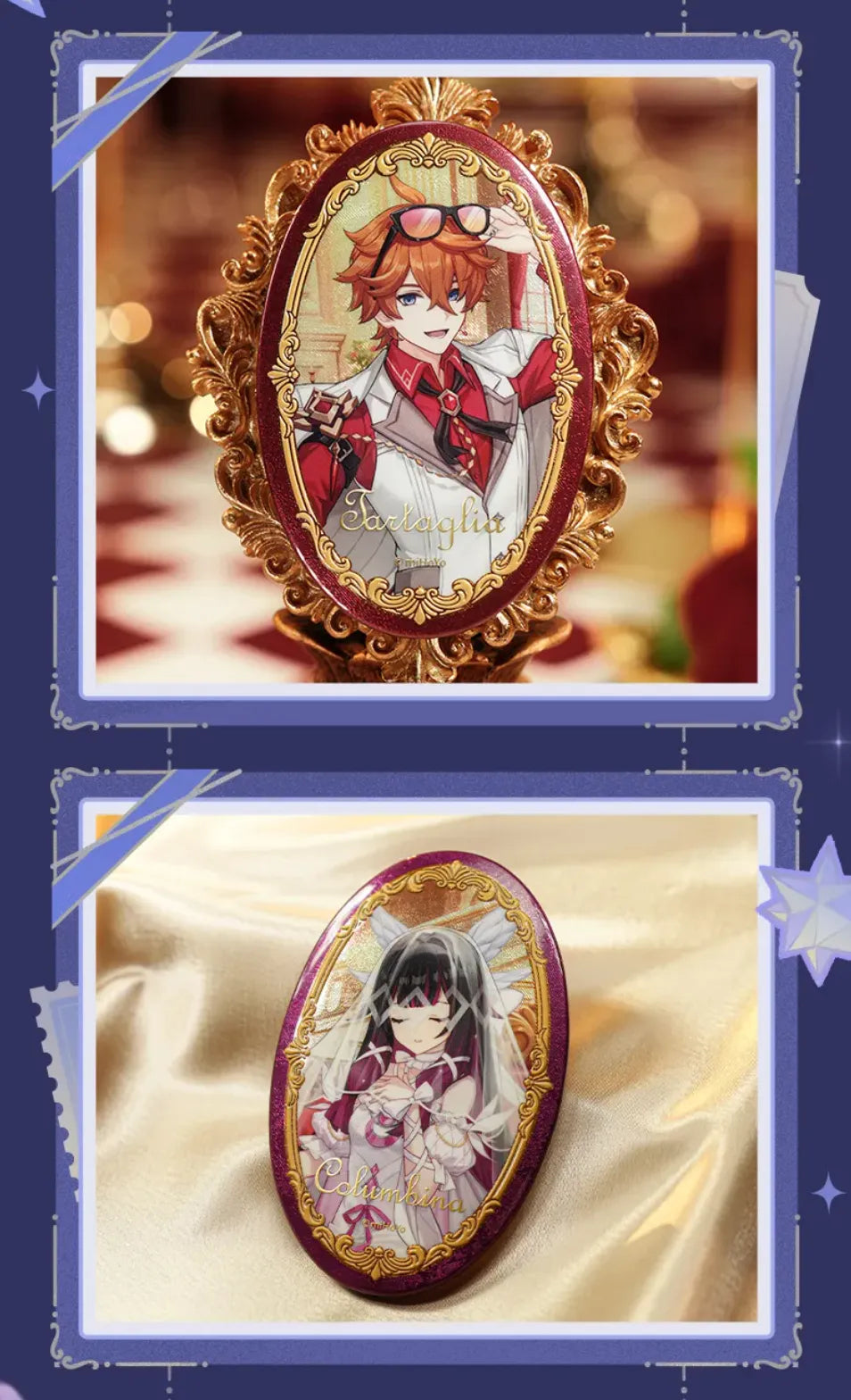 Genshin Impact FES 2026 Wanderer character badge close-up display