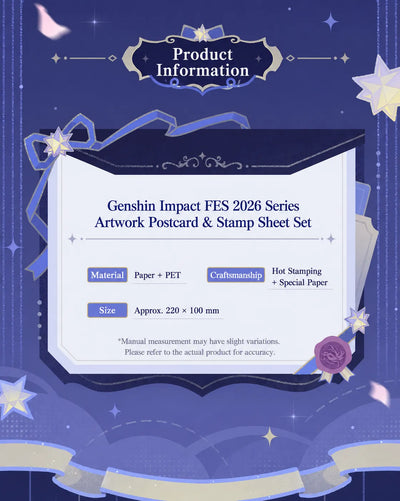 Genshin Impact FES 2026 film ticket stub character artwork and decorative design details