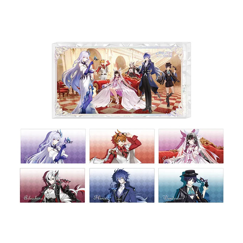 Genshin Impact FES 2026 Series flowing sand acrylic display with interchangeable character cards