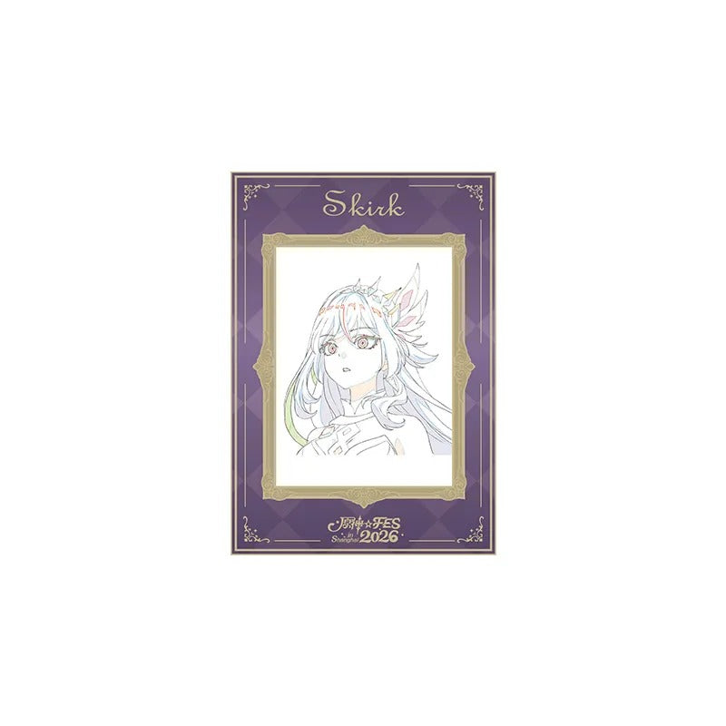 Skirk Genshin Impact FES 2026 Series artwork lenticular card