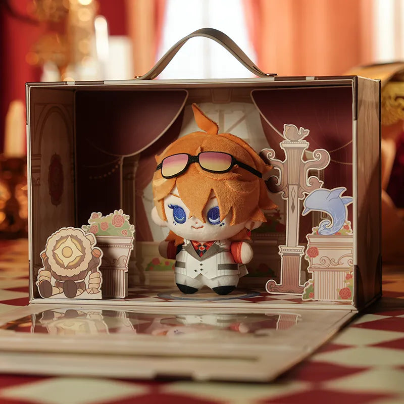 Tartaglia Genshin Impact FES 2026 Series mini plush gift set with accessories and display box