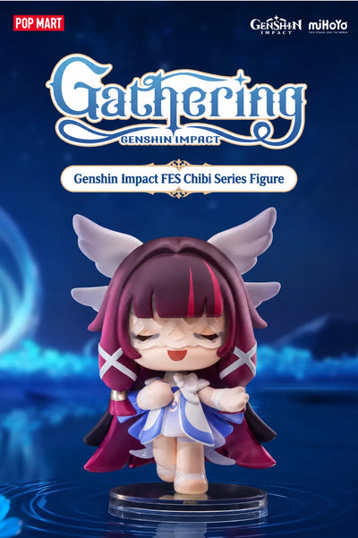 Genshin Impact FES Chibi Series lineup with Aino, Durin, Varka, Flins, Columbina, Ineffa and secret Rerir