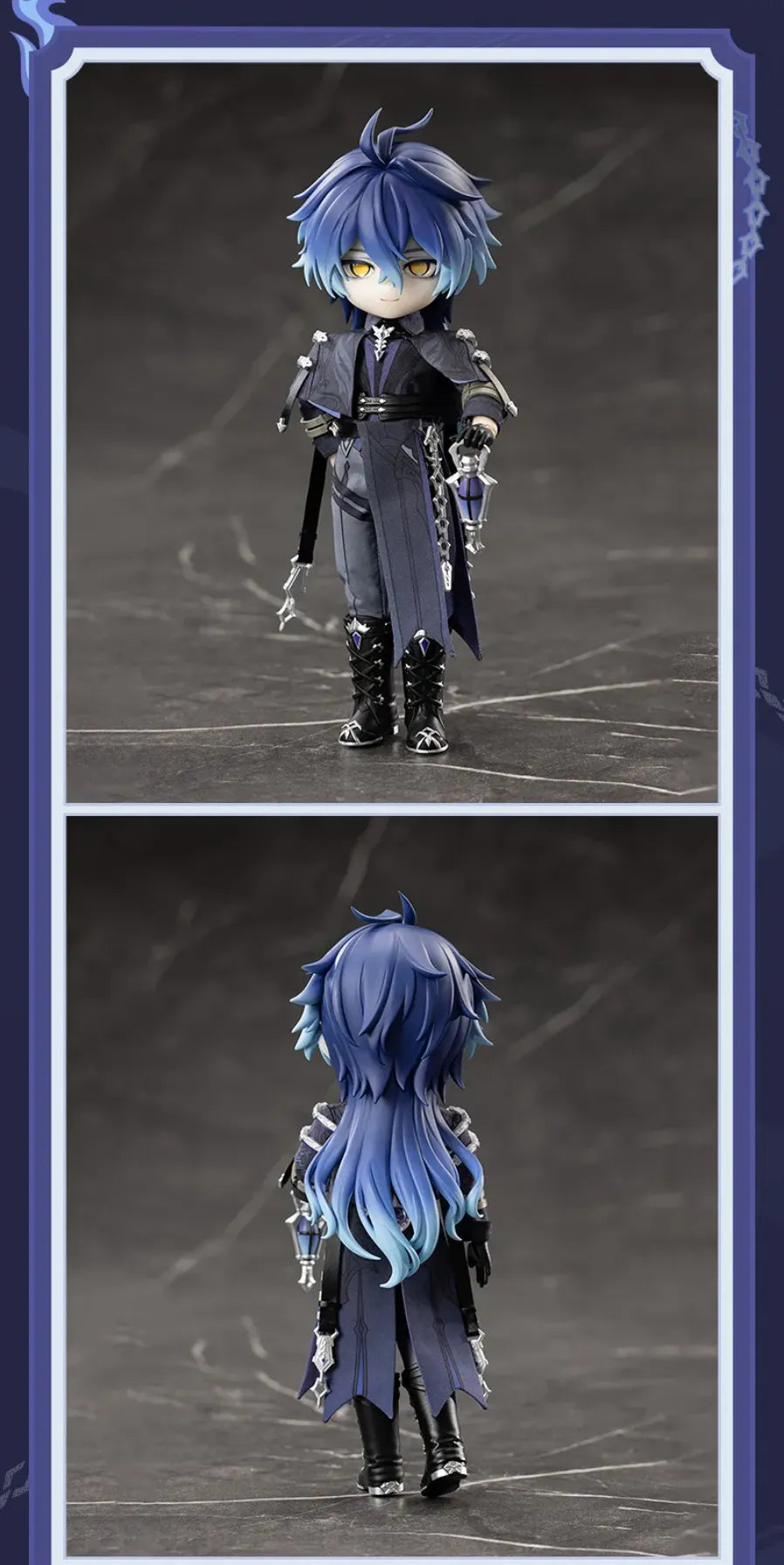 Genshin Impact Flins 1/12 scale action figure showcasing flexible posing and character details