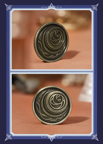 Genshin Impact Flins Decision Coin Necklace Set lifestyle product photo