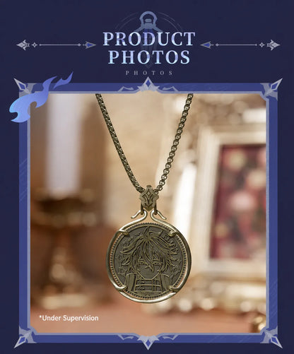 Genshin Impact Flins Decision Coin Necklace Set dimensions and specifications