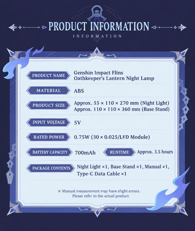 Flins Night Light controls, lighting modes and brightness instructions