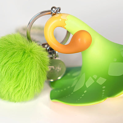 Genshin Impact floating fungi charm complete design with braided strap and keyring