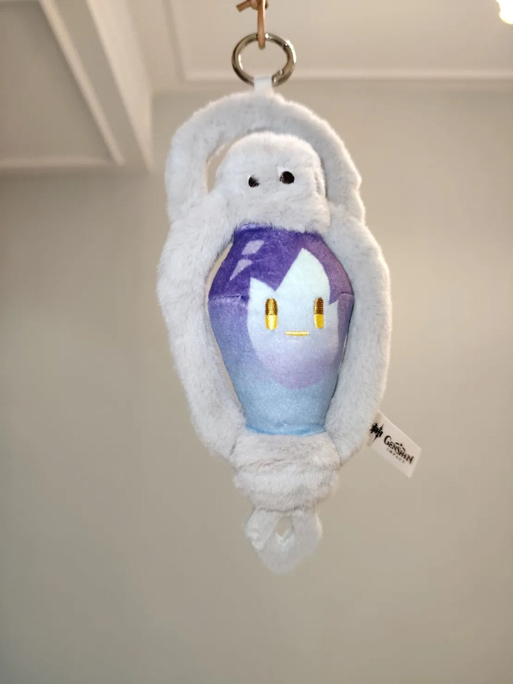 Genshin Impact Fluffy Friendship Series Chaveiro de Pelúcia – Flins & Durin