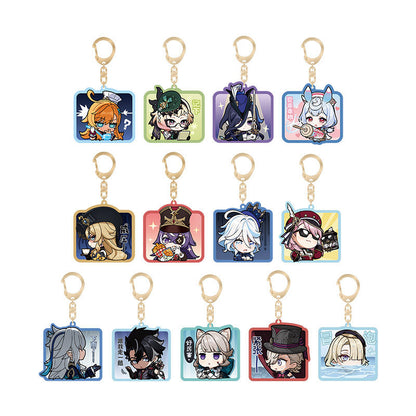 genshin impact fontaine characters q version emoji keychains group display