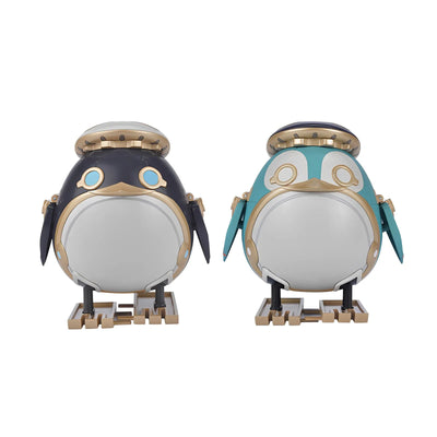 Genshin Impact Freminet Pers clockwork penguin toy series navy and teal variants front view
