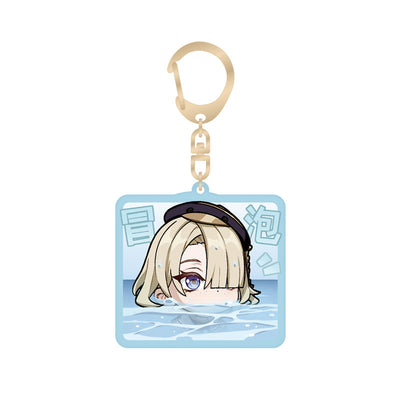 genshin impact freminet q version emoji keychain front view