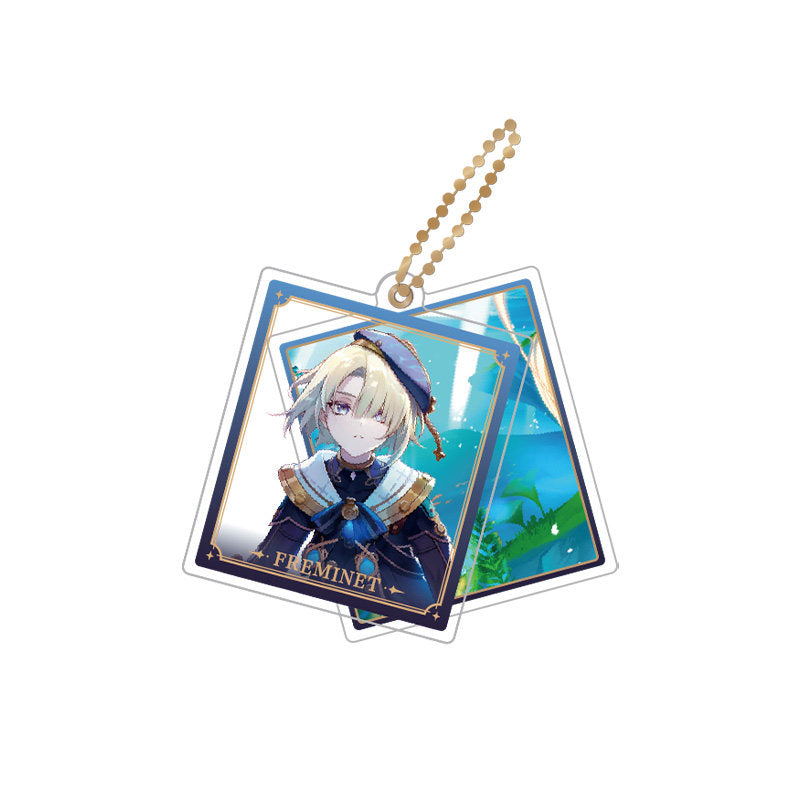 Genshin Impact Freminet rotating double-sided acrylic keychain