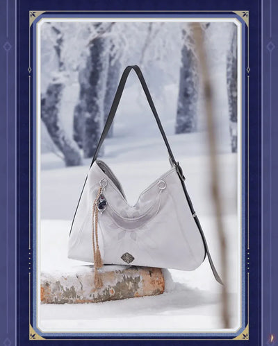Frost and Flame Crossbody Bag Size