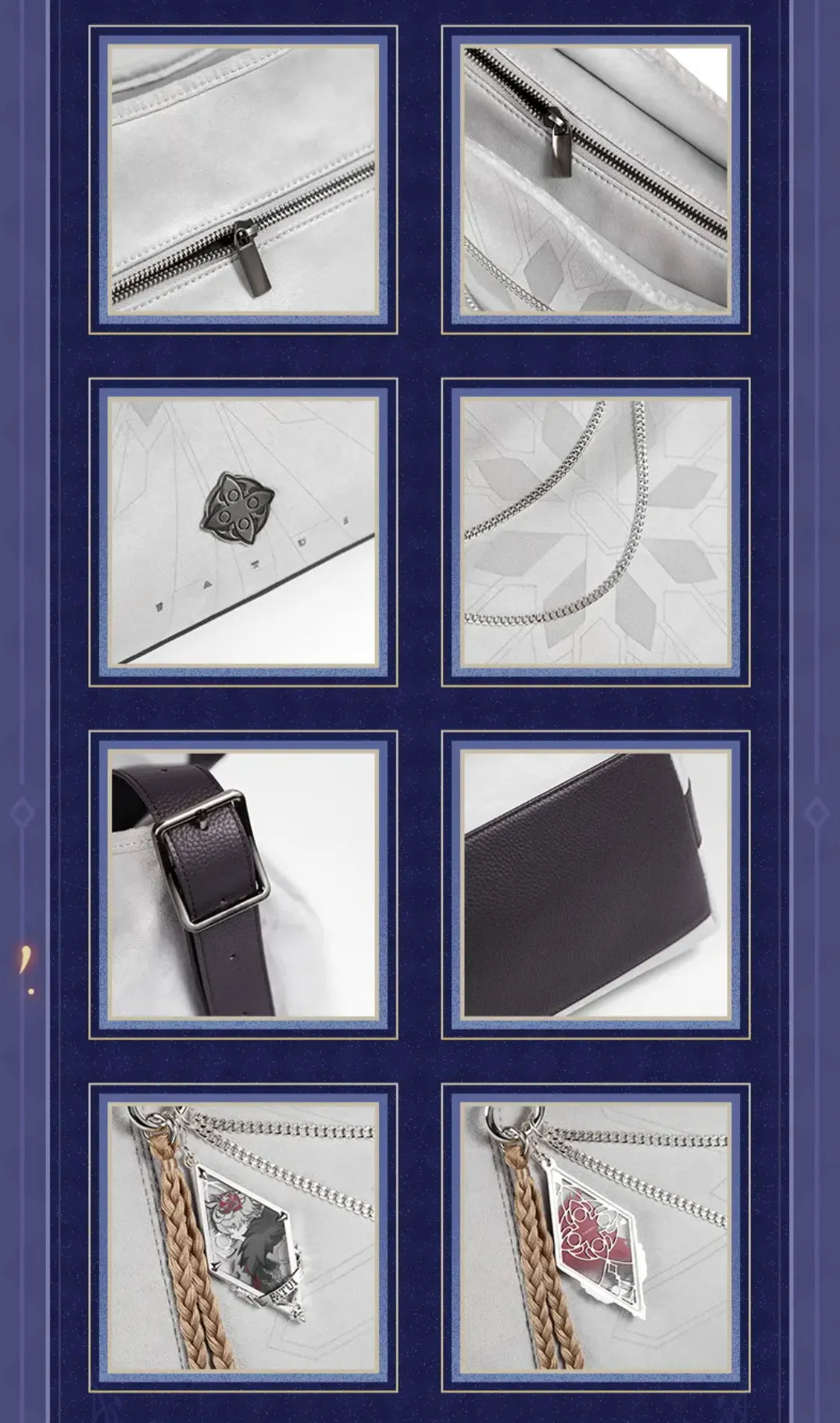 Frost and Flame Crossbody Bag Model View