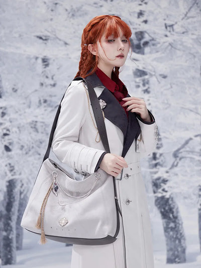 Frost and Flame Crossbody Bag Model Display