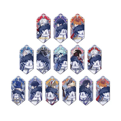 Complete Frost and Flame Series Fatui Harbinger Badge Collection