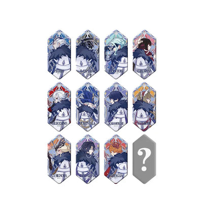 Genshin Impact Frost and Flame Series Badge Blind Box Full Set with 12 Non Repeating Designs