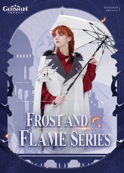 Genshin Impact Frost and Flame Series Long Handle Umbrella model display