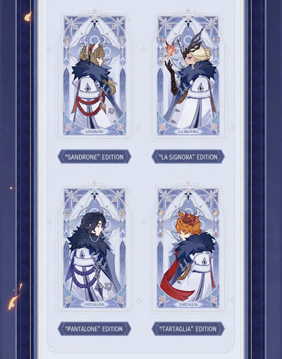 Pulcinella and Wanderer themed divider page artwork