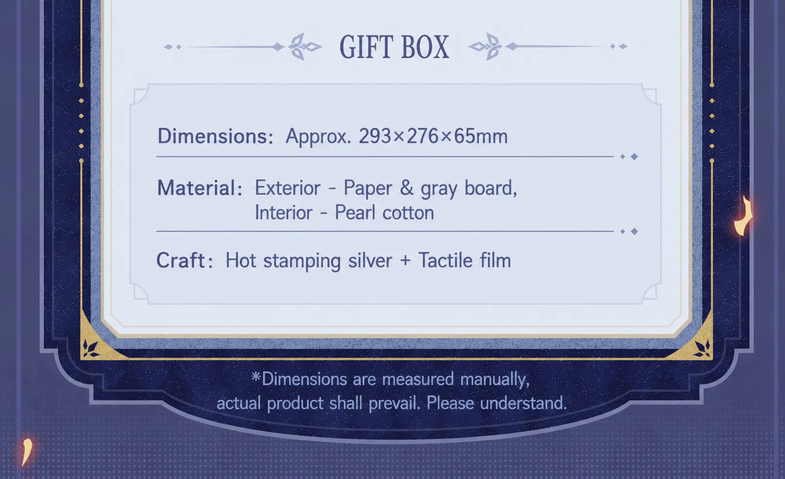 Fatui Harbingers themed washi tape included in Frost and Flame Series gift box