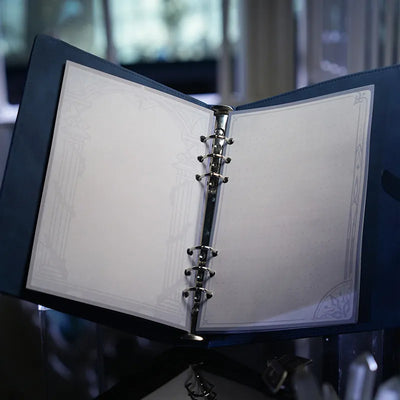 The Eleven Fatui Harbingers themed notebook gift box from Genshin Impact Frost and Flame Series