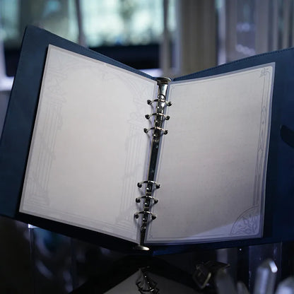 The Eleven Fatui Harbingers themed notebook gift box from Genshin Impact Frost and Flame Series