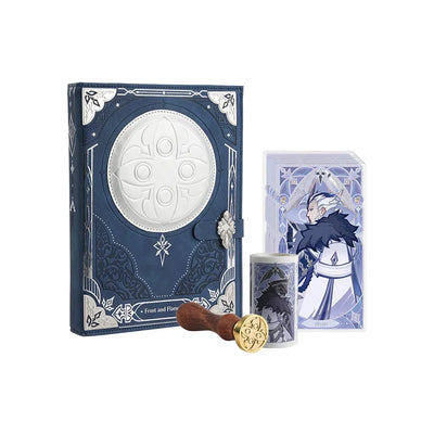 Genshin Impact Frost and Flame Series Notebook Gift Box complete set on white background
