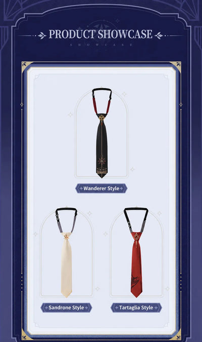 Genshin Impact Frost and Flame Series Tie Size